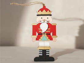 Adorno madera Navidad CASCANUECES
